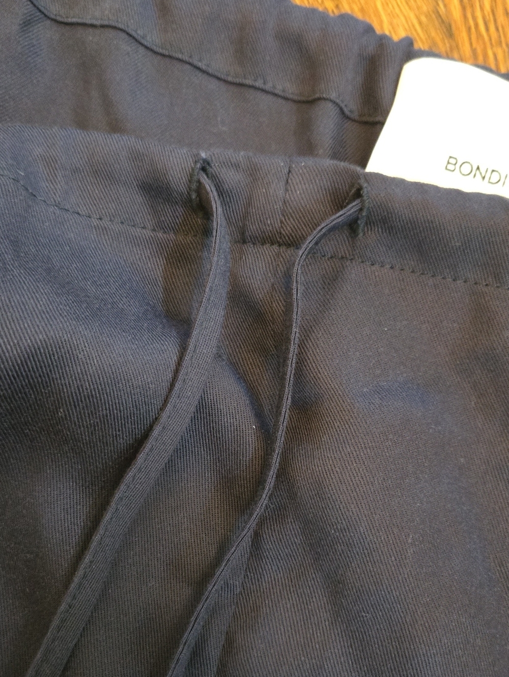 BONDI BORN Navy Wide-Leg Drawstring Lounge Pants Size XL - Picture 3 of 6